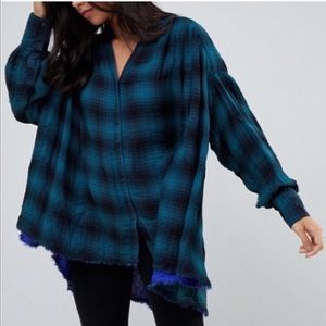 Free people oversized flannel